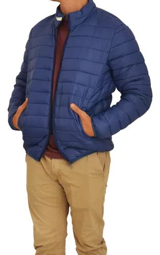 Campera Hombre Nylon Abrigada Impermeable Inflable Capucha Envío gratis