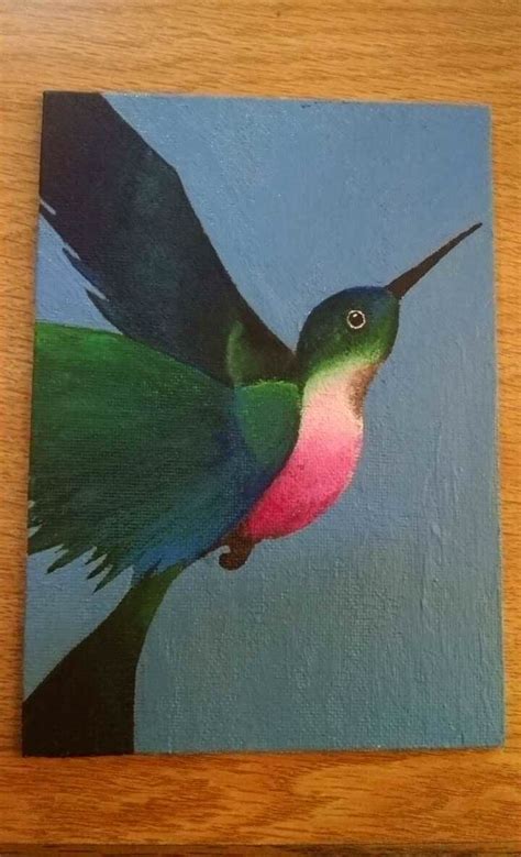 Hummingbird Painting Acrylic at PaintingValley.com | Explore collection ...