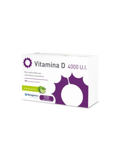 Integratore Vitamina D 4000 U I 168 Cps Masticabili Metagenics