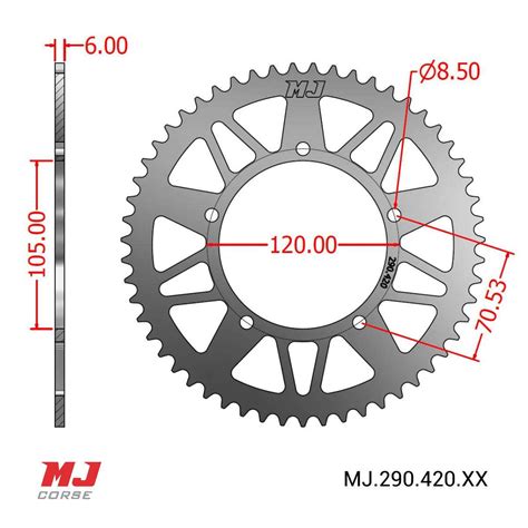 MJ Rear Sprocket For Keeway TX 50 X MJ Corse