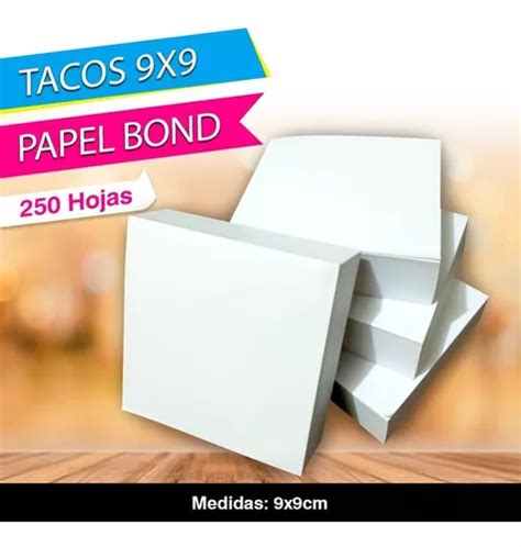 Taco De Papel Bond 10x10cm 250 Hojas MercadoLibre