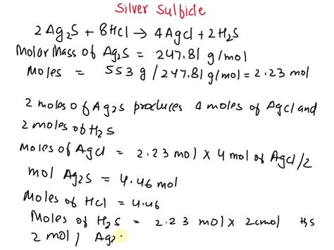 Solved Calculate The Mass Of Each Product Formed When 553 G Of Silver