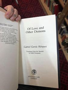 Sold First Edition Friday Of Love And Other Demons By Gabriel Garc A