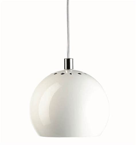 Nowoczesna lampa wisząca Ball Frandsen Lighting połysk biała