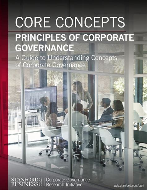 The Principles Of Corporate Governance A Guide To Understanding Conc…