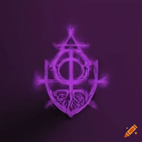 Purple Mask With Arcane Runic Symbol