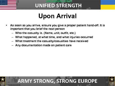 Unclassifed Fouo Unified Strength Battlefield Casualty Evacuation