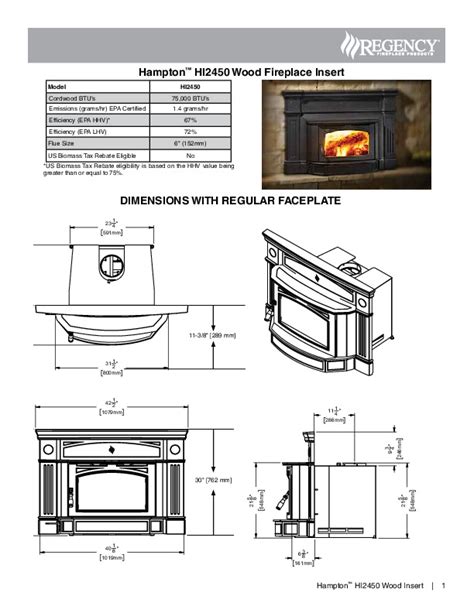 Regency Hampton Hi Wood Insert Hearth Appliances