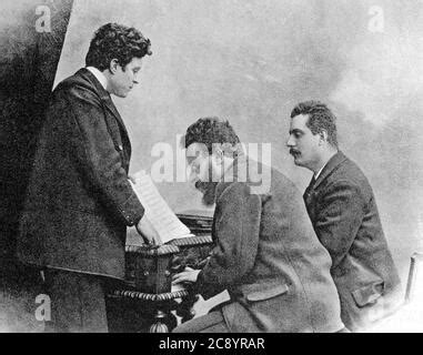 Alberto Franchetti Pietro Mascagni And Giacomo Puccini Stock Photo Alamy