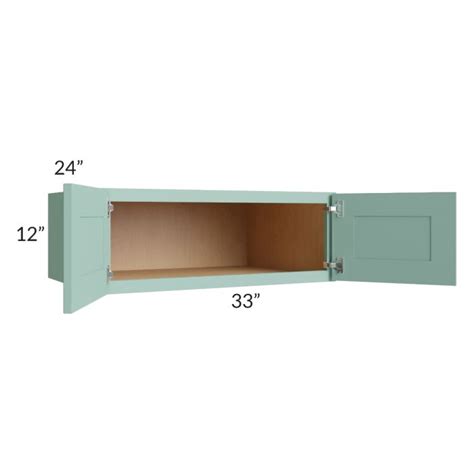 Midtown Sage Green Shaker 33x12x24 Wall Cabinet The RTA Store