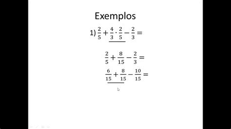 Expressões Numéricas Com Fração Exercícios