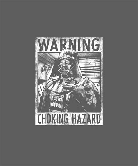 Star Wars Darth Vader Choking Hazard Vintage Graphic T Shirt Digital