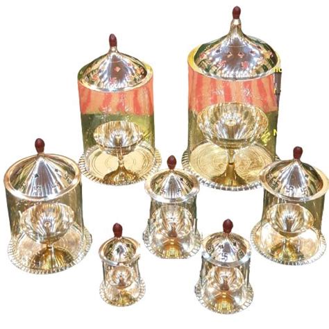 Golden Otto International Polished Brass Pooja Diya For Home Decor