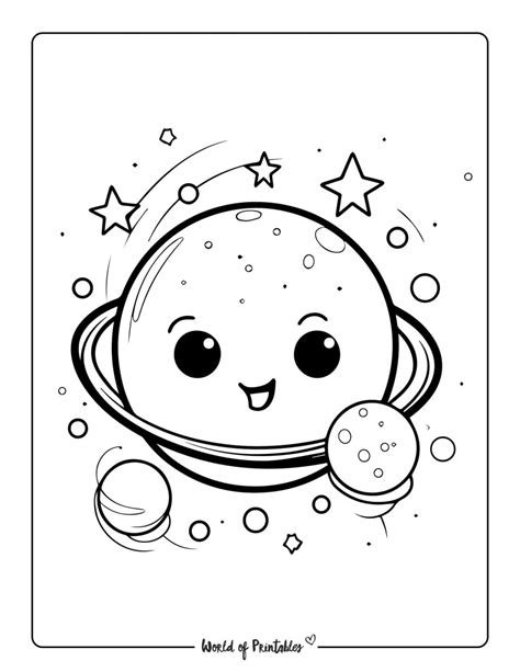 Planet Coloring Pages For Kids & Adults - World of Printables