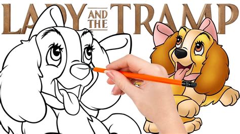 How To Draw A Perfectly Beautiful Little Lady Lady And The Tramp