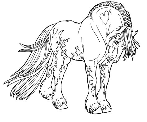 Shire Horse Coloring Pages at GetDrawings | Free download