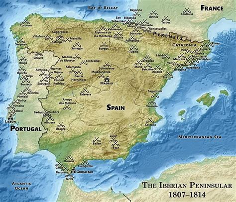 Peninsular War Map