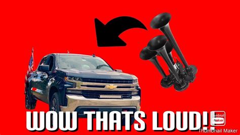 How To Put A Train Horn On A 2019 Silverado Youtube