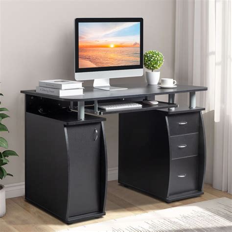 Winado Computer Desk with Wireless USB Charging, Study Writing Desk ...