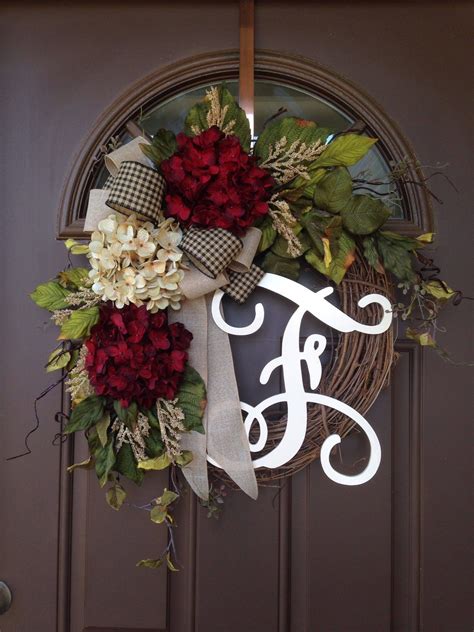 Year Round Wreath For Front Door Everyday Hydrangea Wreath With