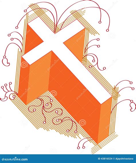 Christian Cross Stock Vector Illustration Of Beautiful 43816524