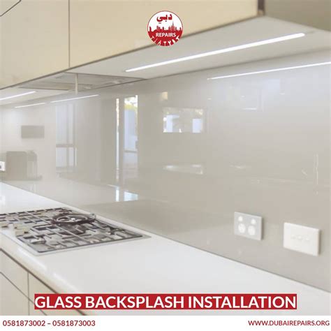 Glass Backsplash Installation - 0581873003 - Dubai Repairs