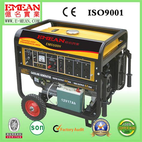 Kw Portable Single Phase Electric Start Generator Em He China