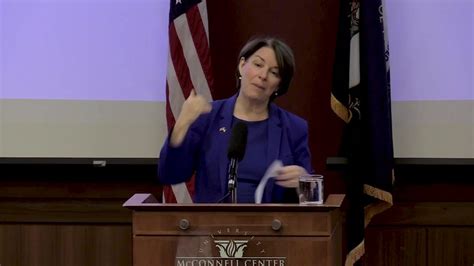 Senator Amy Klobuchar Talks Tech Antitrust Legislation At U Of L