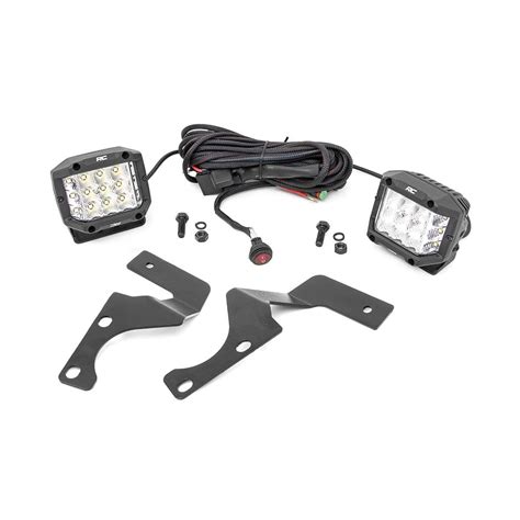 Led Light Kit Ditch Mount 3 Chrome Wide Angle Pair Alpine Diesel Inc