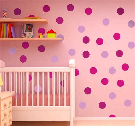 Pink Coloured Circles Sticker - TenStickers