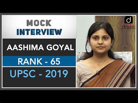 Ias Topper Aashima Goyal Rank Upsc Cse Mock Interview