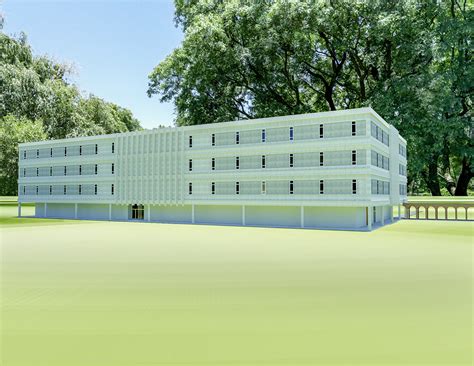 3D Modeled Bronson Hall at LSUS Campus :: Behance