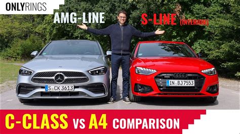 Audi A4 Facelift S Line Vs 2022 Mercedes C Class Amg Line Youtube