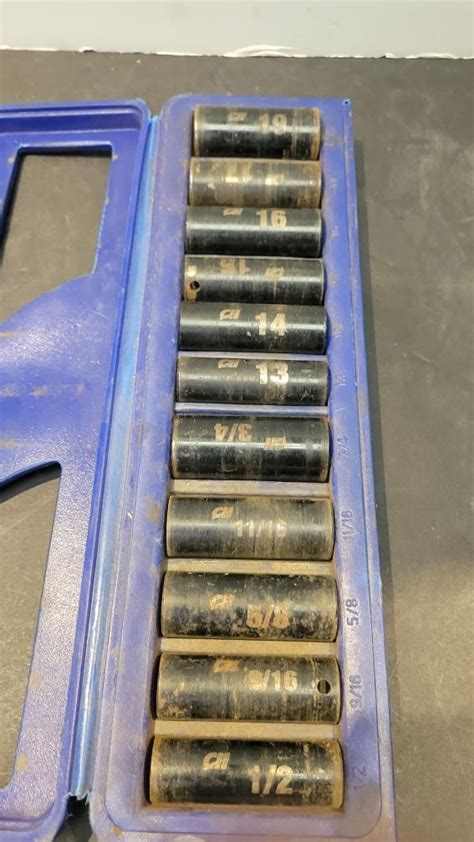 CAMPBELL HAUSFELD DEEP DRIVE IMPACT SOCKET SET Good HFO