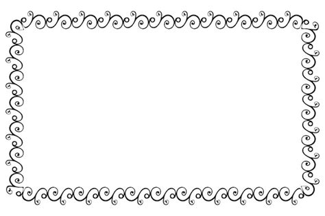 Borders Black And White Clipart