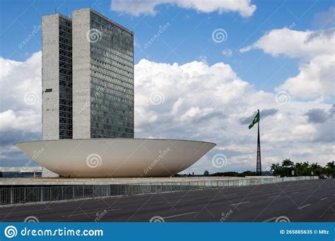 National Congress Of Brazil Building In Brasilia The Capital Of Brazil