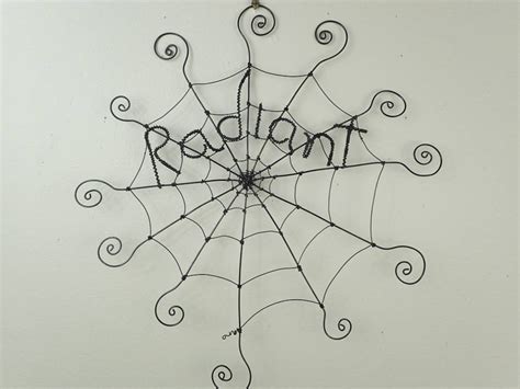 12 Radiant Charlotte's Web Inspired Wire Spider Web Made to Order - Etsy