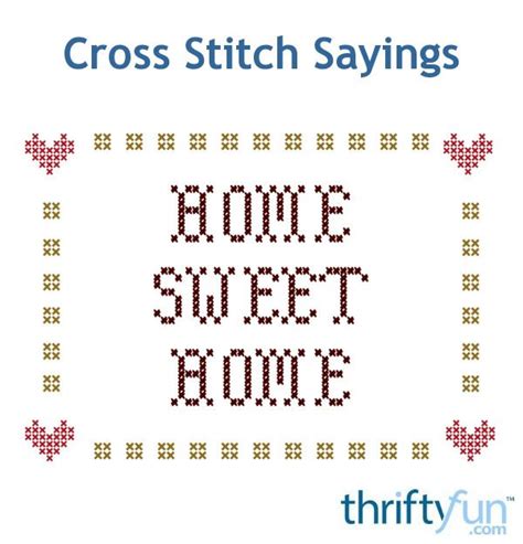 Cross Stitch Sayings | Cross stitch, Stitch, Counted cross stitch