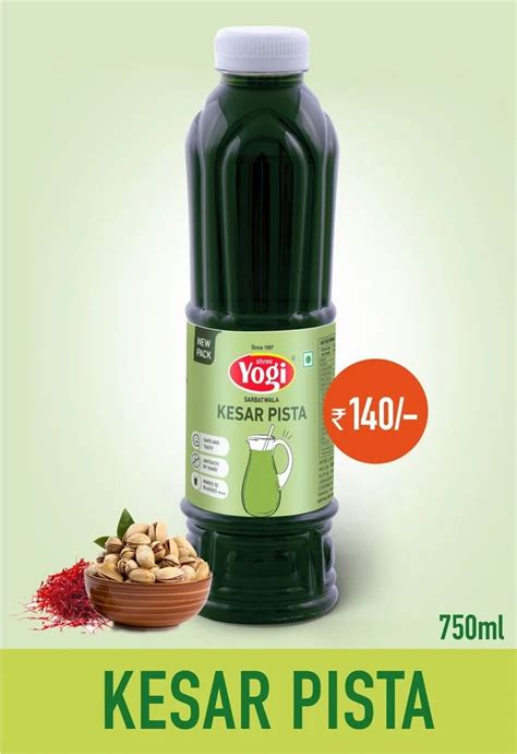 Yogi Pet Bottle Kesar Pista Syrup Packaging Size Ml At Rs