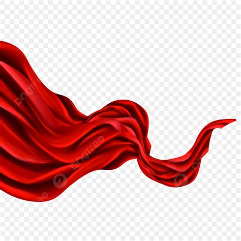 Flying Red Silk PNG Vector PSD And Clipart With Transparent