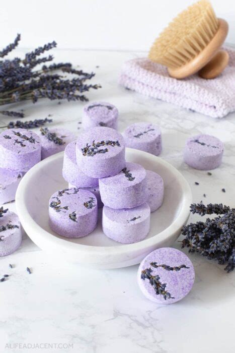 DIY Lavender Shower Steamers for Aromatherapy - A Life Adjacent