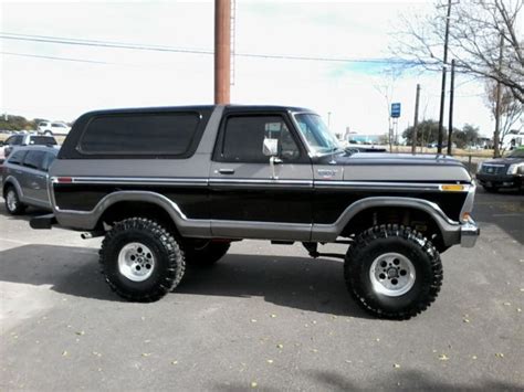 Seller Of Classic Cars 1978 Ford Bronco Blacktan