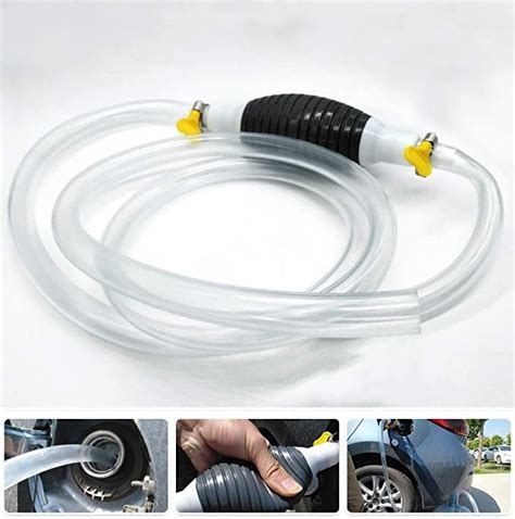 Hebezon Newest High Flow Siphon Hand Pump Portable Manual Car Fuel