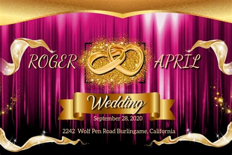 Wedding Background Template Postermywall