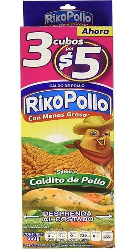 Caja Caldo De Pollo Riko Pollo Sazonador Cubos Mercadolibre