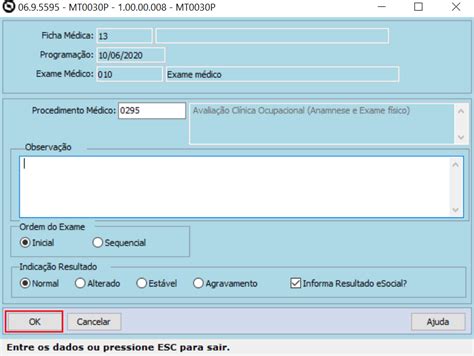 Rh Linha Datasul Esocial Sst S Sem C Digo De Exame Central