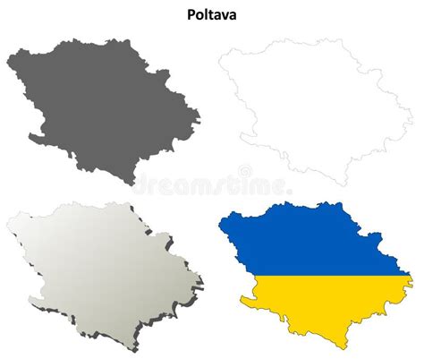 Poltava Oblast of Ukraine Flag Textile Cloth Fabric Waving on the Top ...