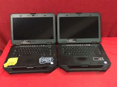 2pc Dell Latitude 14 Rugged Extreme 7404 Laptop No Power Cord Sierra Auction Management Inc