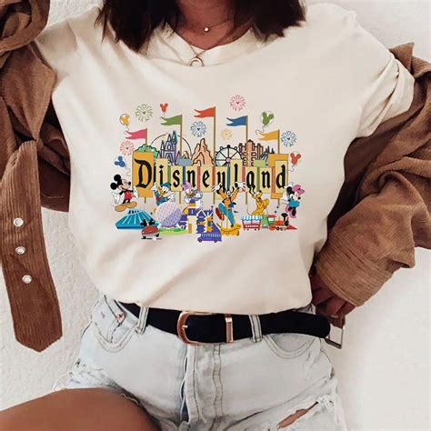 Vintage Disneyland Micky And Friends Shirt Retro Disneyland Est 1955