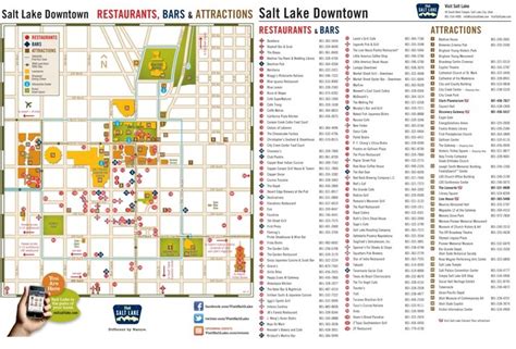 Salt Lake City Attractions Map